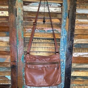 MARGOT Brown Leather Margot Shoulder Bag